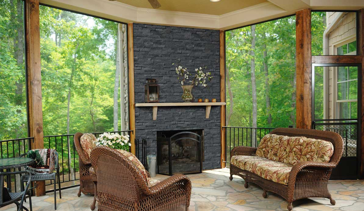 Close-up of Coal Canyon quartzite with rugged split face texture