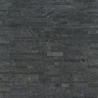  Flat lay view of Coal Canyon Mini stacked stone in dark charcoal tones