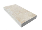 Flat view of Cordoba Cream Travertine Paver 16x24 with tumbled finish
