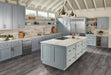 Close-up of Country River Mist tile showing knot details, grain texture, and soft matte glaze