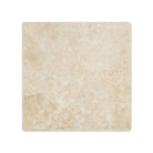 Flat view of Durango Travertine Tumbled Tile, 6x6 size