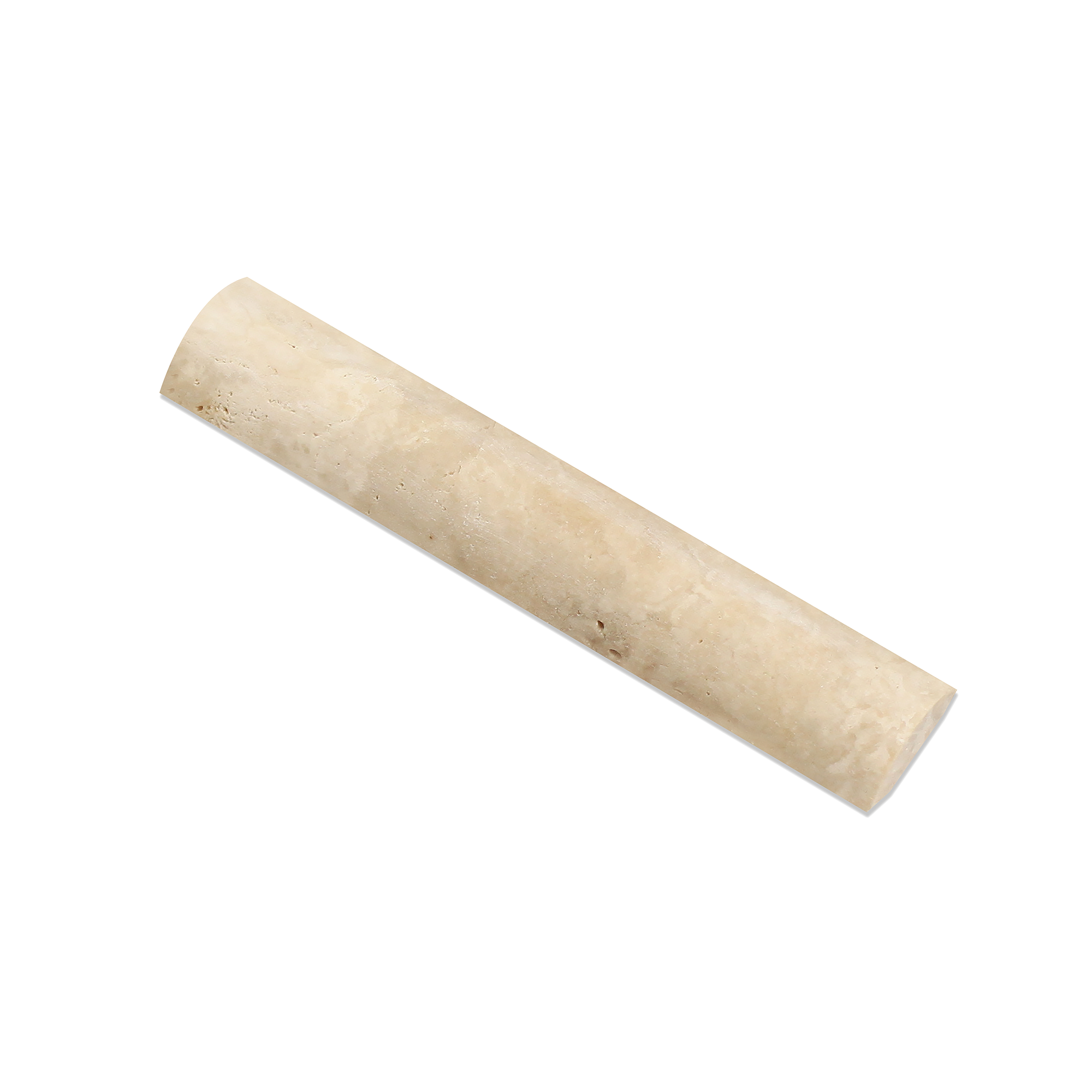 Main view of Durango Travertine Quarter Round molding in honed finish