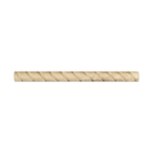 Front view of Durango Travertine Rope Liner showing carved rope detail in beige tones