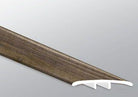 Close-up of Exotika vinyl plank showing reclaimed wood texture and color variation
