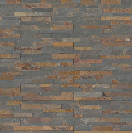 Flat lay of Gold Rush Mini showing rust, gray, and brown slate tones
