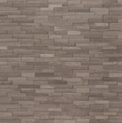 Close-up of honed gray marble with linear veining and smooth finish