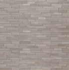 Flat lay view of Gray Oak 3D Mini panels showing honed marble surface and mid-gray tones
