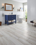 Close-up of Havenwood Dove tile showing natural wood texture and subtle grain variation