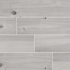 Flat view of Havenwood Platinum 8x36 wood-look porcelain tile in steely gray with matte finish