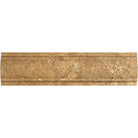 Natural stone wall trim molding – dark brown