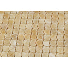 Close-up of Honey Onyx Raindrop Mosaic showing translucent polished surface and veining