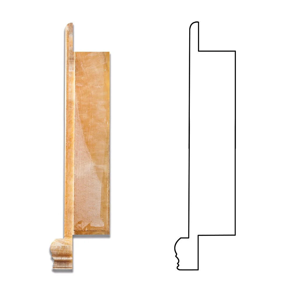 Flat view of Honey Onyx Shampoo Niche in polished finish with amber veining