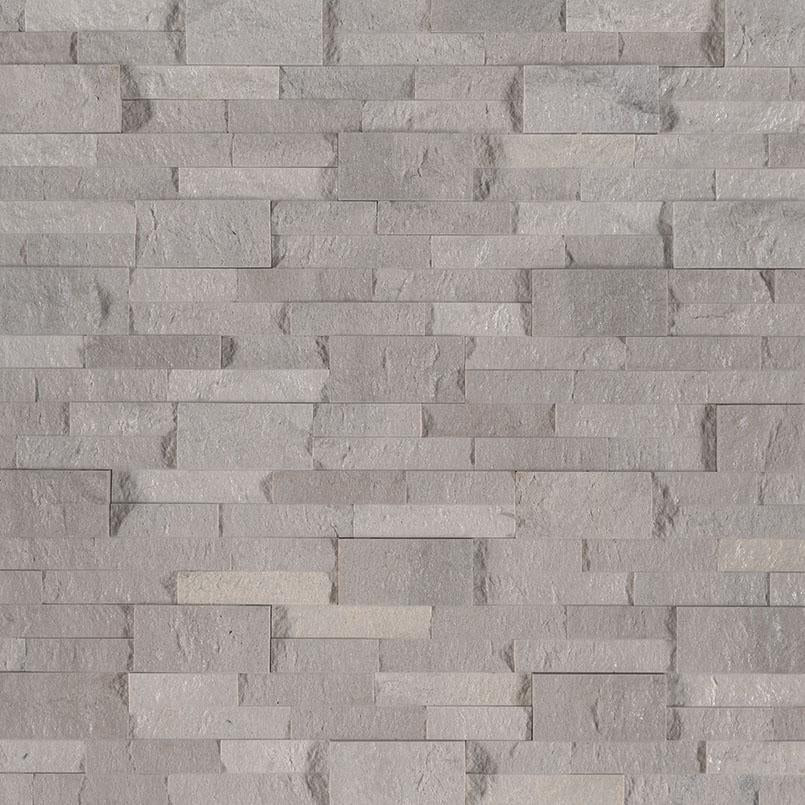 Close-up texture of Iceland Gray split face travertine panel