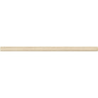 Close-up of Ivory Travertine Bullnose Molding showing edge detail