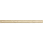 Close-up of 3/4 inch bullnose molding edge in Ivory Travertine