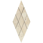 Flat view of Ivory Travertine 3x6 Deep Bevelled Mosaic in honed finish