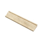 Flat view of Ivory Travertine 2 1/2x12 Crown Molding in honed finish