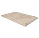 Flat view of Light Walnut Travertine Pool Coping 16x24 with tumbled finish