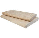 Flat view of Light Walnut Travertine Pool Coping 16x24 with tumbled finish