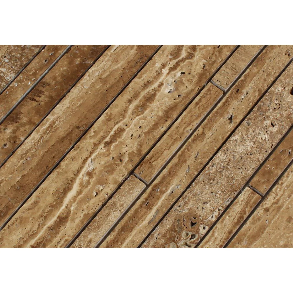 natural stone strip mosaic tile