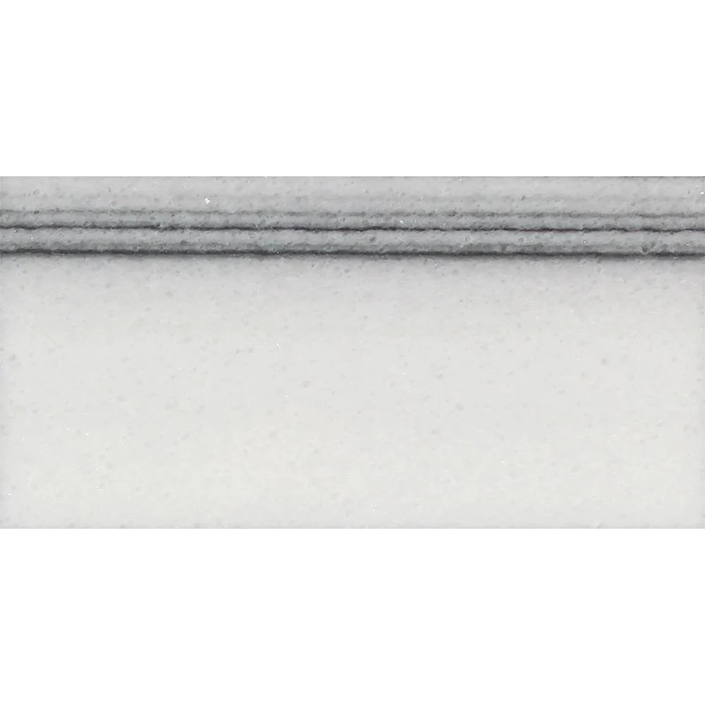 Close-up of 6x12 Mink Marble Tile showing polished finish and microbeveled edge
