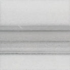Polished Mink Marble Tile 6x6 inch close-up showing microbeveled edges and soft taupe veining