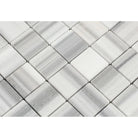 Close-up of Mink Marble showing veincut pattern and polished finish