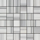 Flat view of 2x2 Polished Mink Marble Veincut Mosaic sheet