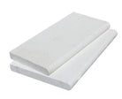 Flat view of Myra Limestone Pool Coping, 12x24 with creamy tones and modern edge finish