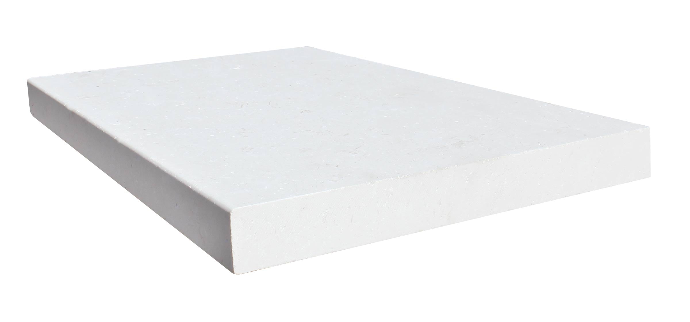 Flat view of Myra Limestone Pool Coping 12x24 with modern square edge