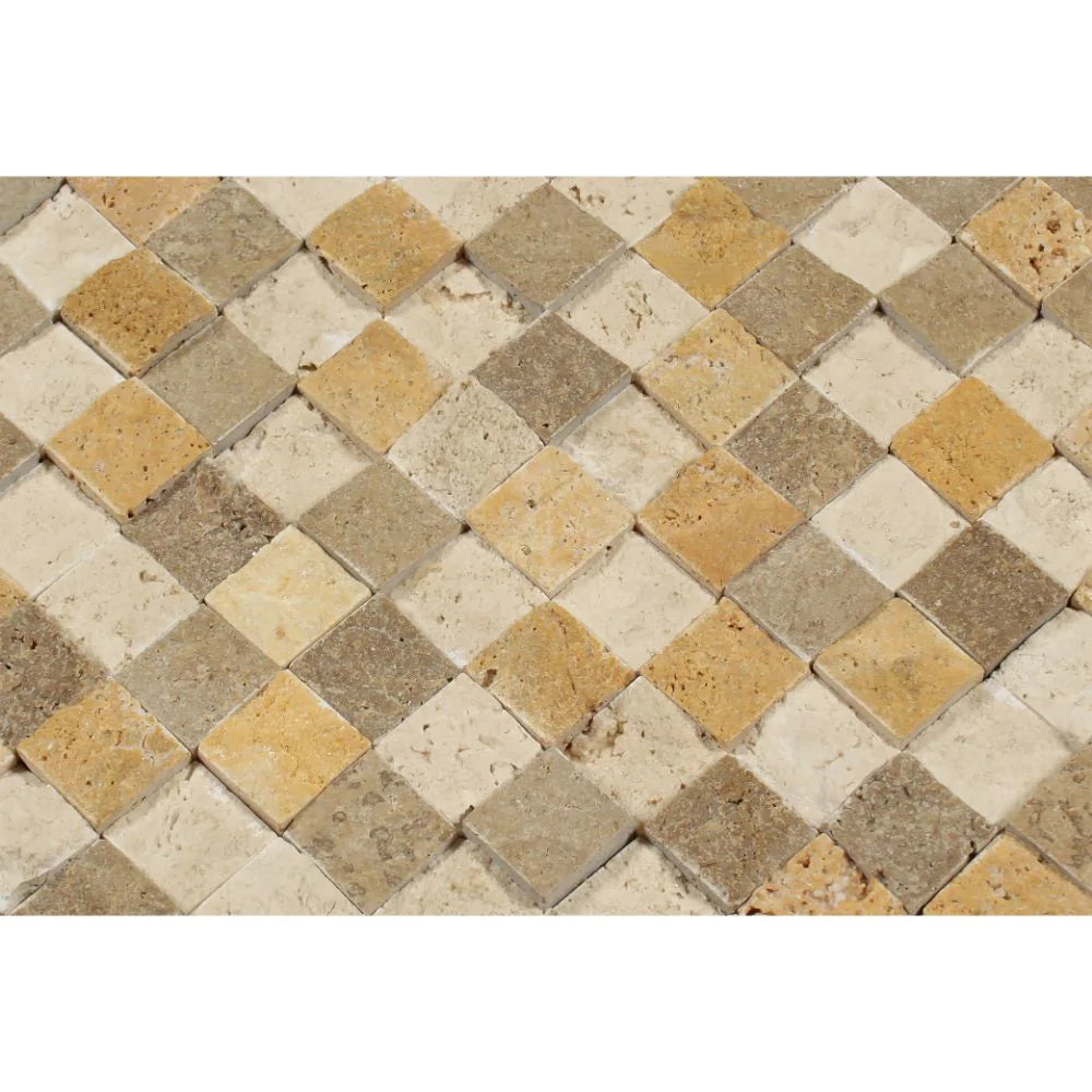 1x1 split face natural stone tile