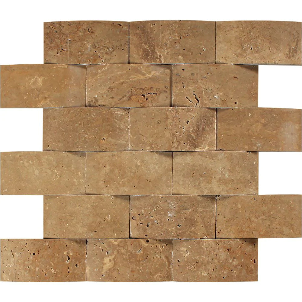 Noce mosaic backsplash tile