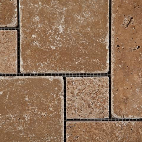 Noce travertine detail showing natural variation