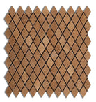 Noce travertine diamond mosaic full sheet