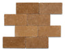 Noce Travertine 3x6 Tumbled Mosaic Tile