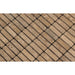 Detailed view of Noce Travertine 5/8x2 mosaic texture