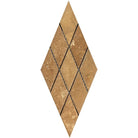 Noce travertine diamond mosaic 3x6 deep bevel