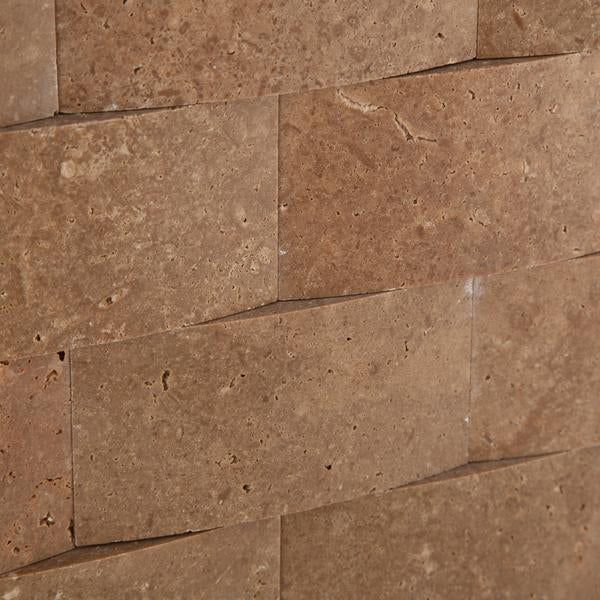 Honed natural stone brick tile Noce travertine