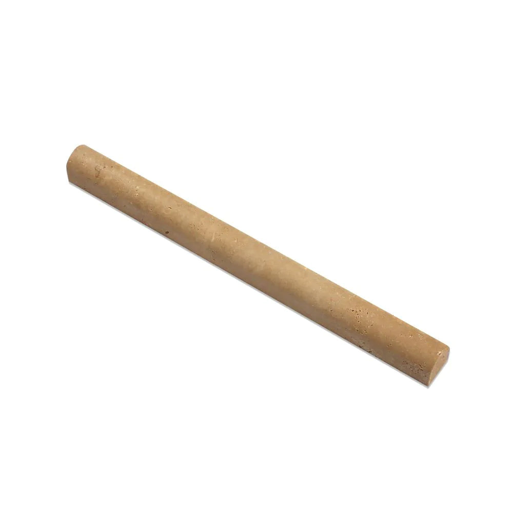 Noche Travertine dome molding 1x12 honed finish