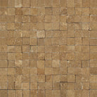 Noche Travertine 1x1 Splitface Mosaic – brown and chocolate tones in rough texture