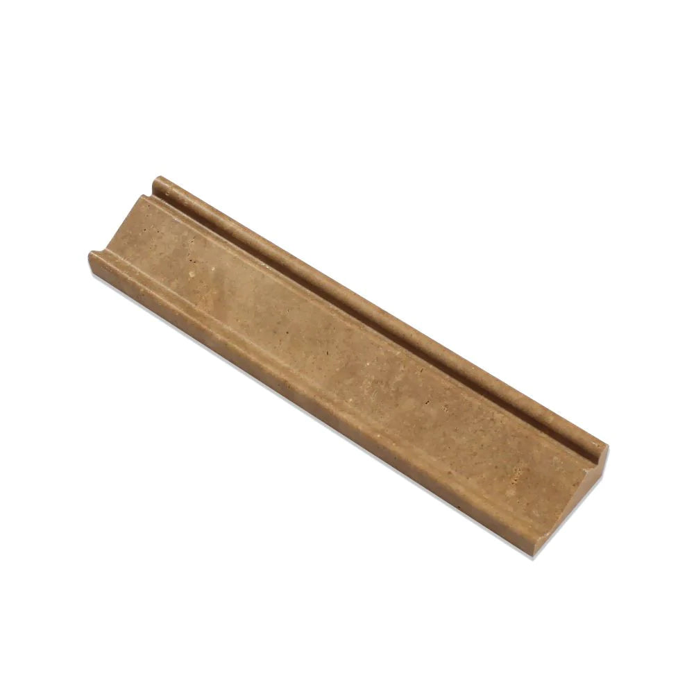 Noche travertine crown molding 2.5x12 honed