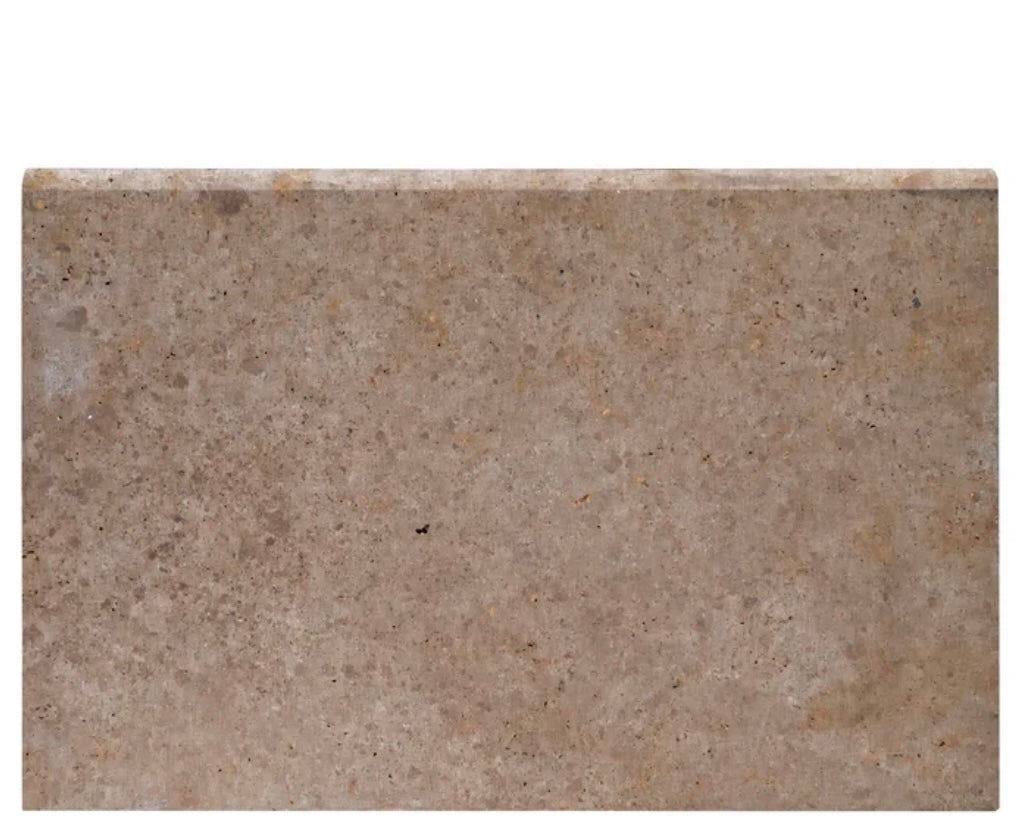 Flat view of Noche Travertine Pool Coping 16x24 with tumbled finish