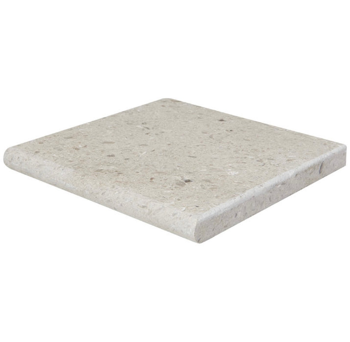 Flat view of Pearl Limestone Pool Coping 12x24 with tumbled finish