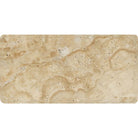 Philadelphia Travertine 3x6 tumbled tile flat lay