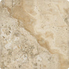 Surface texture and edges of 4x4 Philadelphia travertine tile