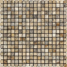Philadelphia Travertine 5/8 inch mosaic tile sheet on mesh