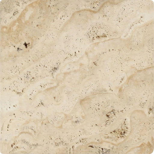 Philadelphia Travertine 6x6 tumbled tile flat view