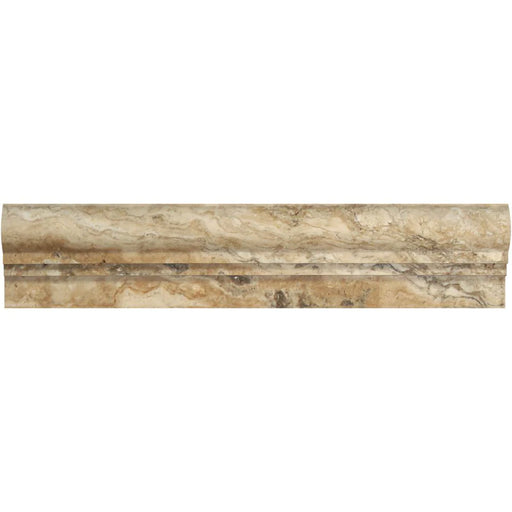 Philadelphia Travertine OG1 chair rail molding honed finish