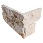 Philadelphia Travertine corner piece for stacked stone walls