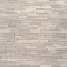 Flat view of Rockmount White Oak 3D Mini marble panel showing clean stepped cuts and veining